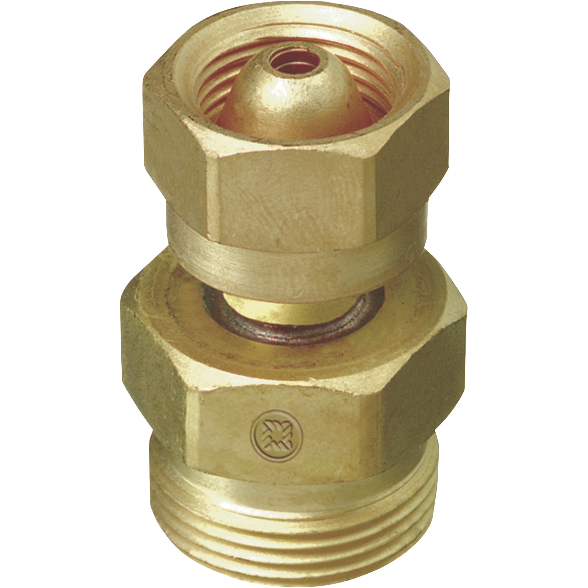 Thoroughbred Acetylene Cylinder to Regulator Adapter, Size #1, CGA-200 Valve to CGA-520 Regulator, Model# TB-314